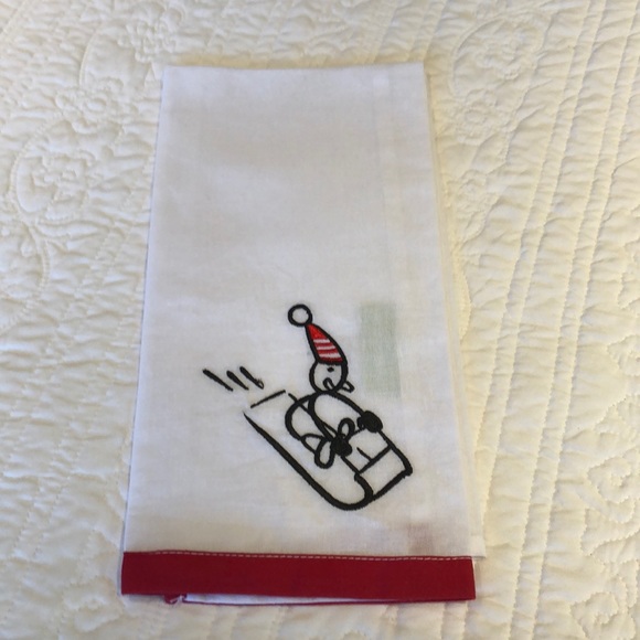 Linen and cotton seasonal hand towel - Picture 1 of 5